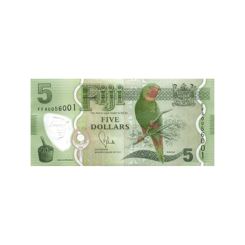 Fiji 5 Dollars 2012-2013 P-115