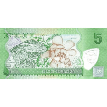 Fiji 5 Dollars 2012-2013 P-115
