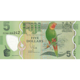 Fiji 5 Dollars 2012-2013 P-115 Replacement