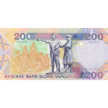 Vanuatu 200 Vatu ND 1995 P-8c