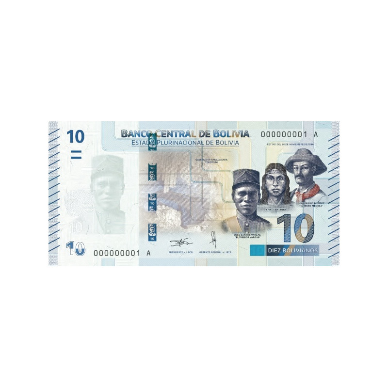 Bolivia 10 Bolivianos 2018 P-248