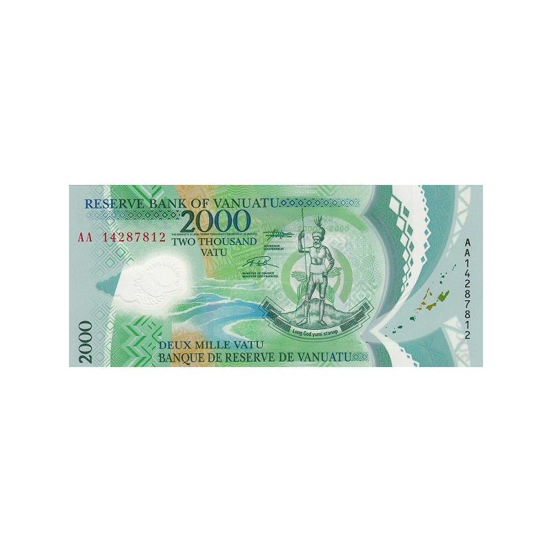 Vanuatu 2000 Vatu 2014 P-14