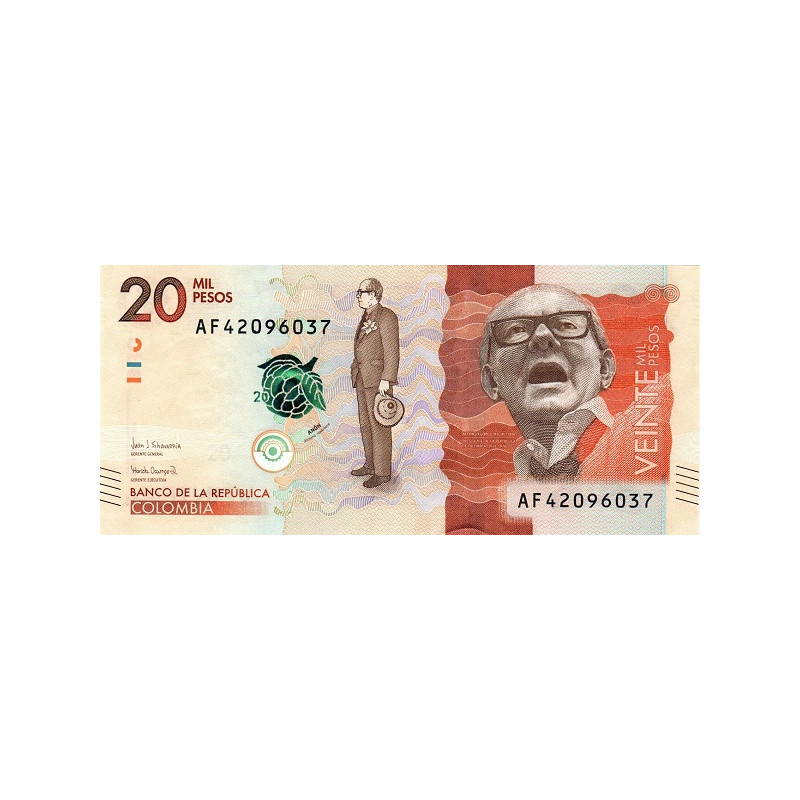Colombia 20000 Pesos 2017 P-461c