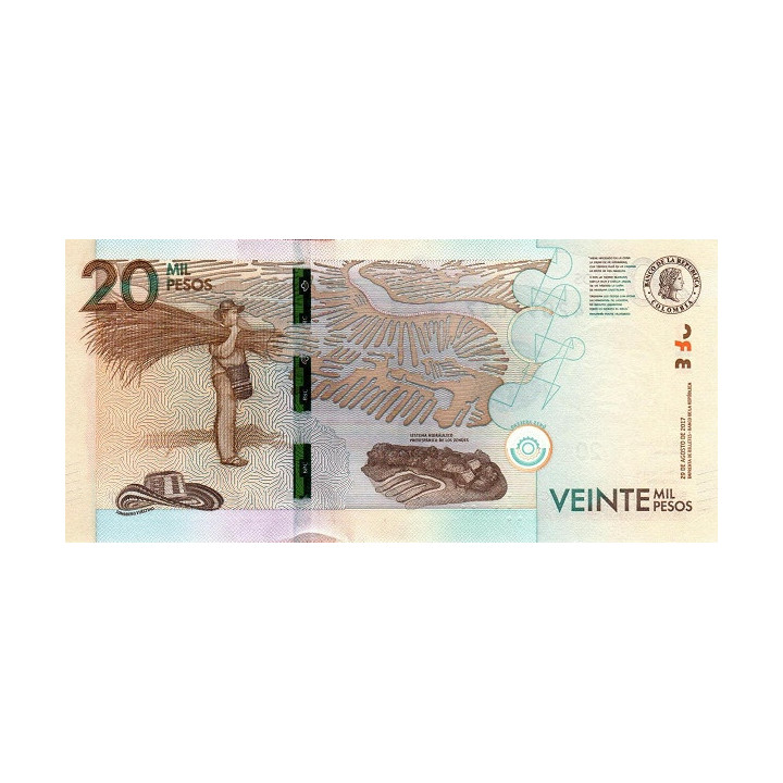 Colombia 20000 Pesos 2017 P-461c