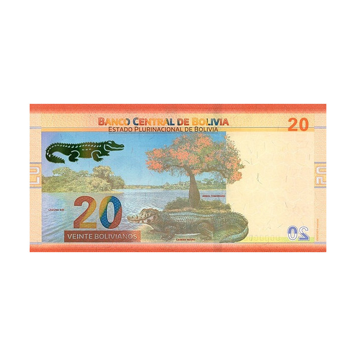 Bolivia 20 Bolivianos 2018 P-249