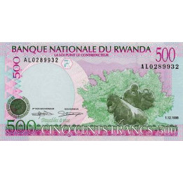 Rwanda 500 Francs 1998 P-26b