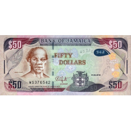 Jamaica 50 Dollars 2018 P-94d