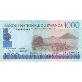 Rwanda 1000 Francs 1998 P-27b
