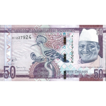 Gambia 50 Dalasis ND 2015 P-34