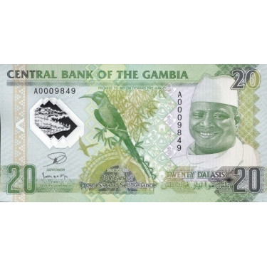 Gambia 20 Dalasis 2014 P-30