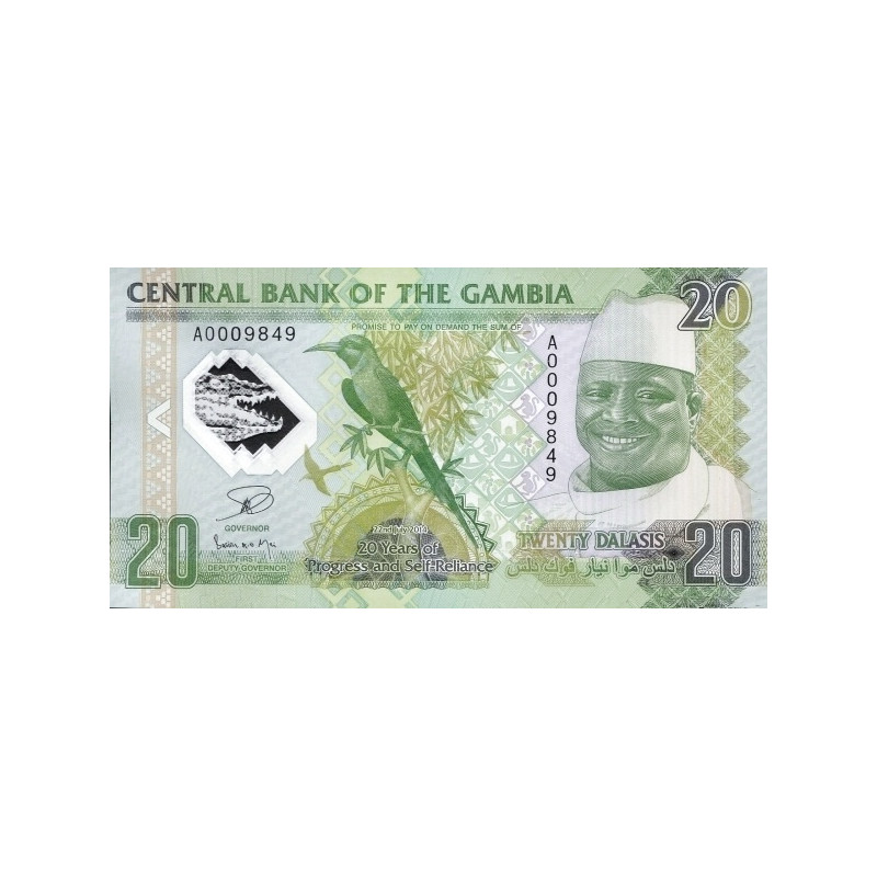 Gambia 20 Dalasis 2014 P-30