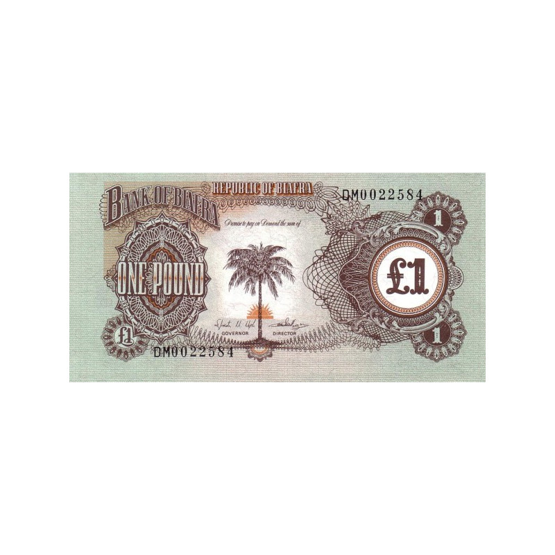Biafra 1 Pound ND 1969 P-5a