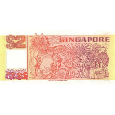 Singapore 2 Dollars 1990 P-27