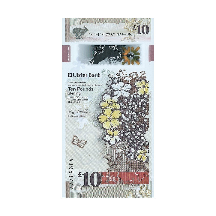 Northern Ireland 10 Pounds Ulster Bank P-new