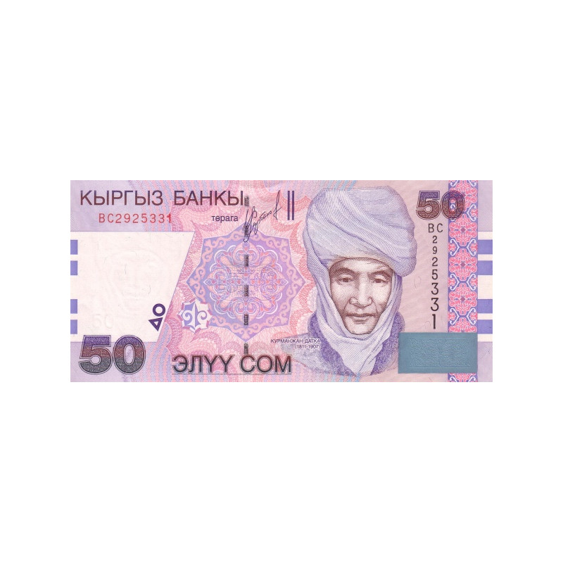 Kyrgysztan 50 Som 2002 P-20