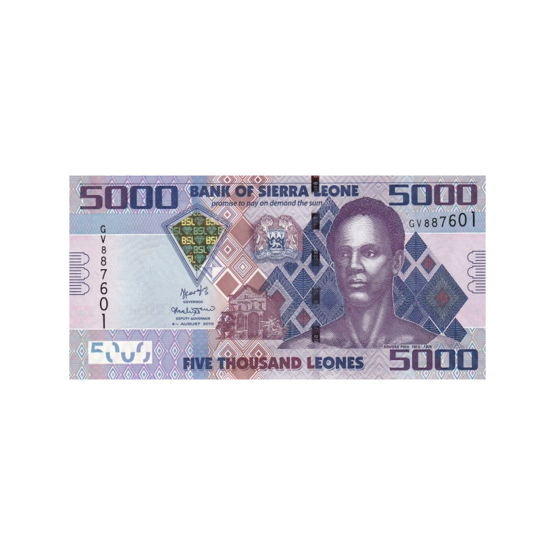 Sierra Leones 5000 Leones 2015 P-32c