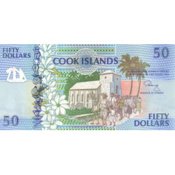Cooköarna 50 Dollars 1992 P-10