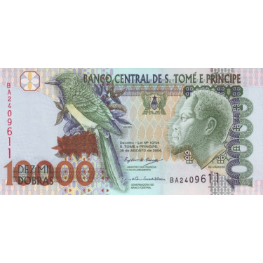 Sao Tome e Principe 10 000 Dobras 2004 P-66c