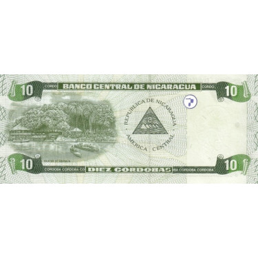 Nicaragua 10 Cordobas 2002 P-191
