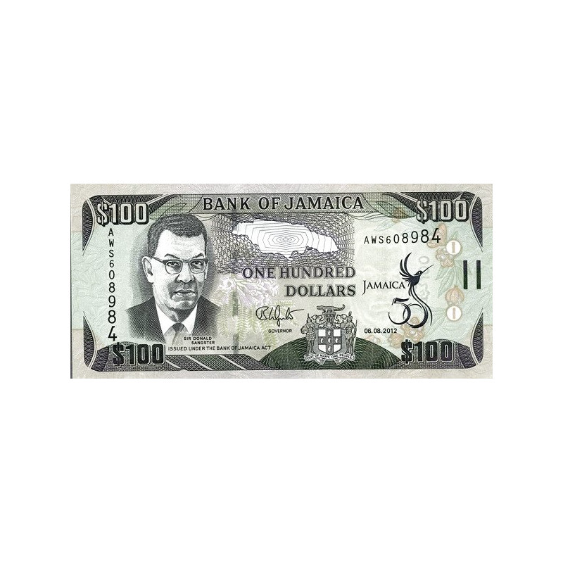Jamaica 100 Dollars 2012 P-90