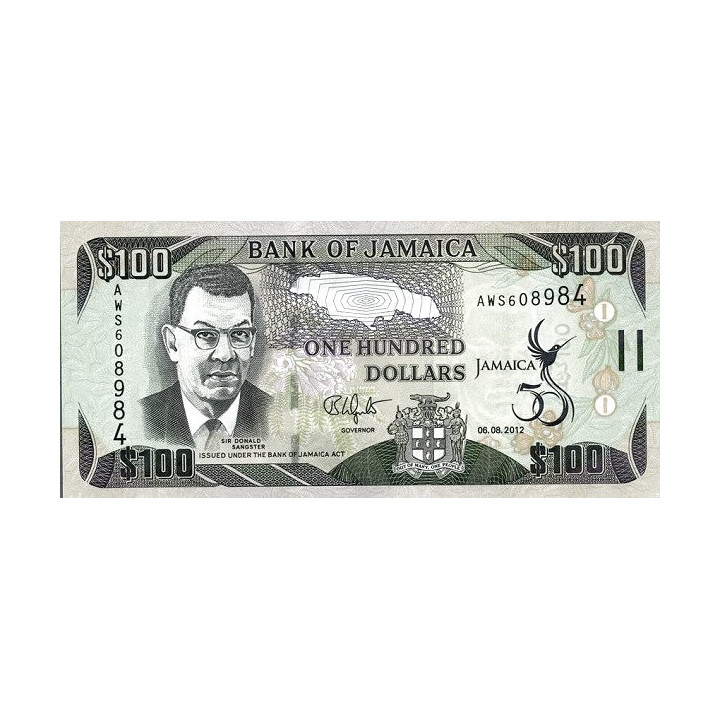 Jamaica 100 Dollars 2012 P-90
