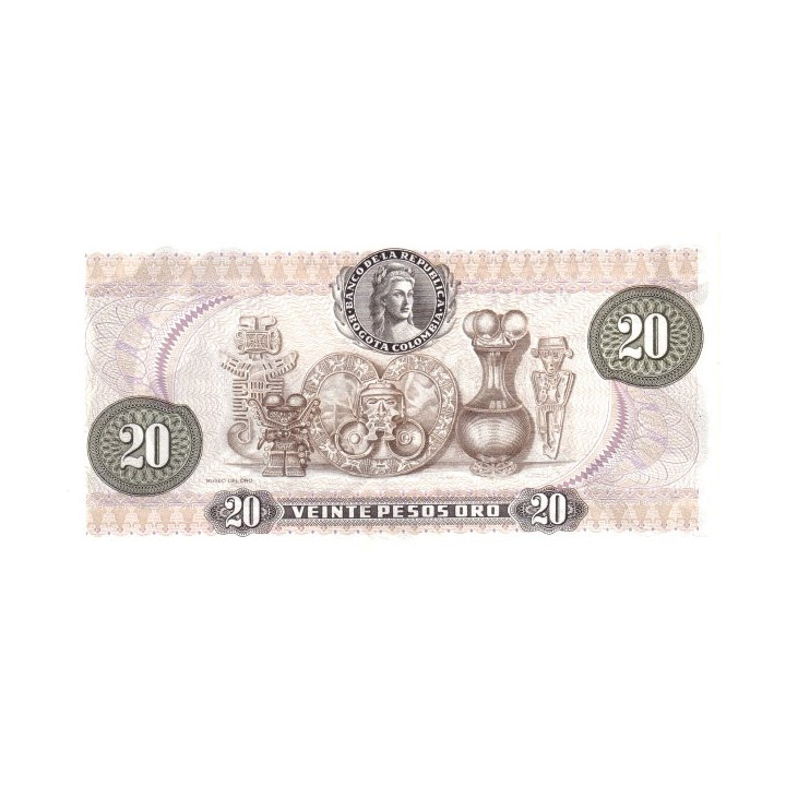 Colombia 20 Pesos Oro 1983 P-409d