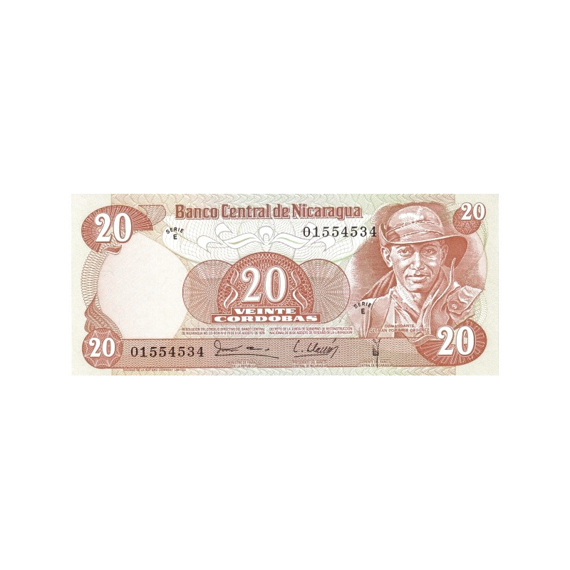 Nicaragua 20 Cordobas 1979 P-135