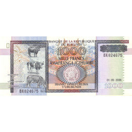 Burundi 1000 Francs 2006 P-39d