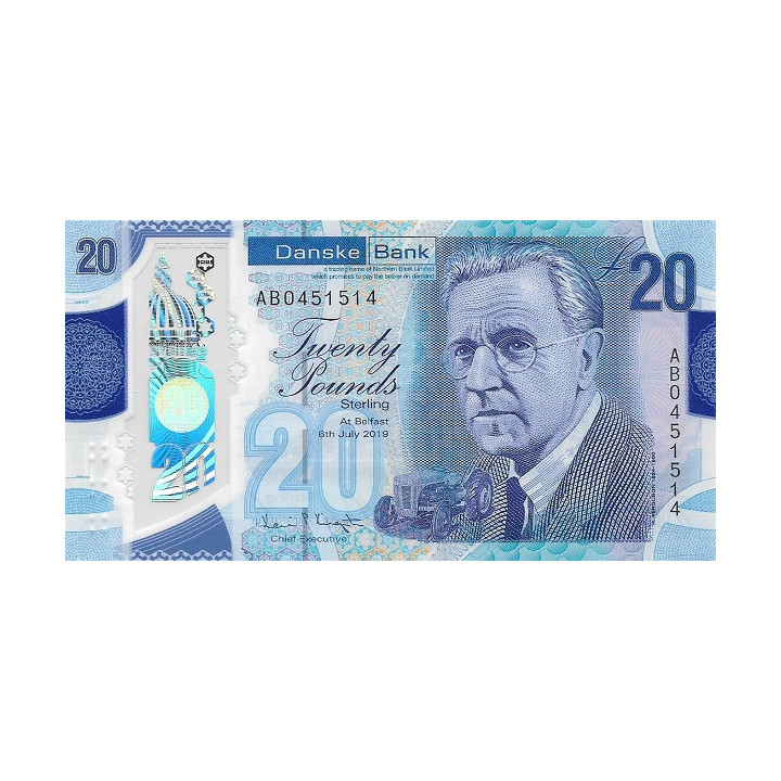Nothern Ireland 20 Pounds 2020 Danske Bank P-new