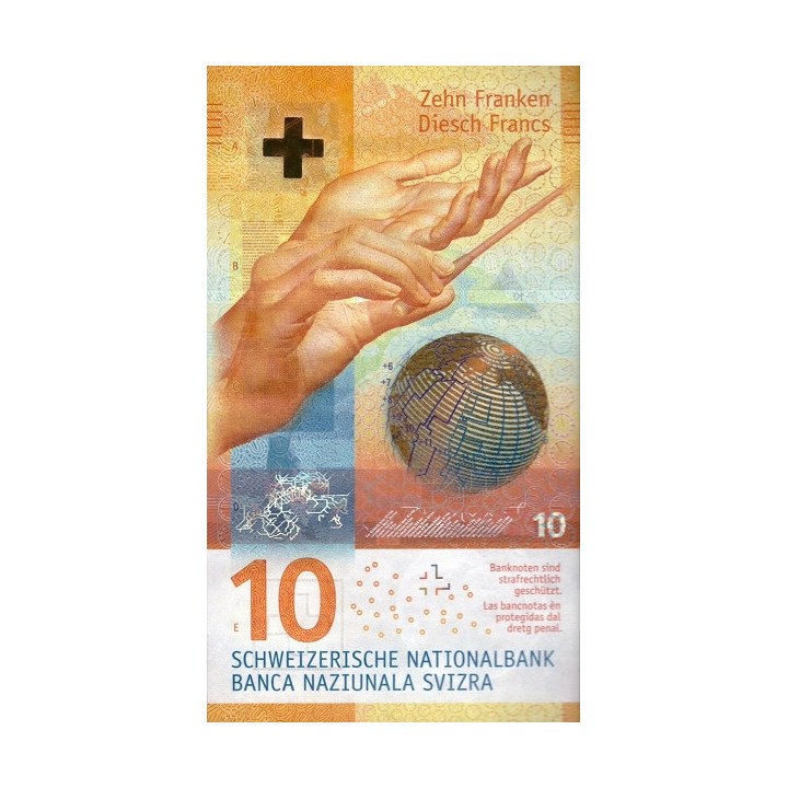 Switzerland 10 Franken 2016 P-75