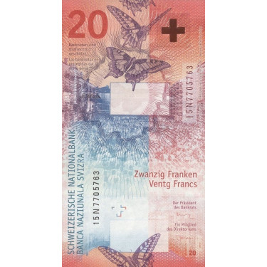 Schweiz 20 Franken 2015 P-76