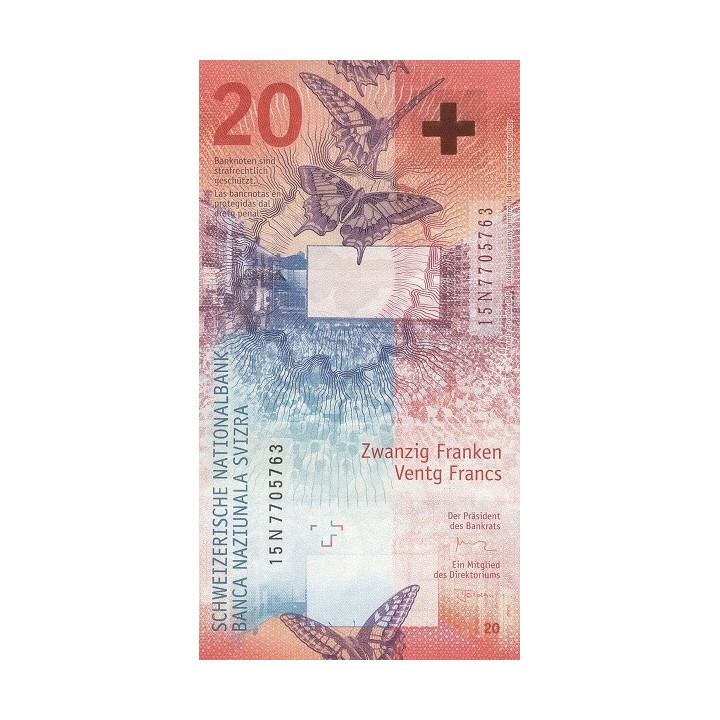 Schweiz 20 Franken 2015 P-76