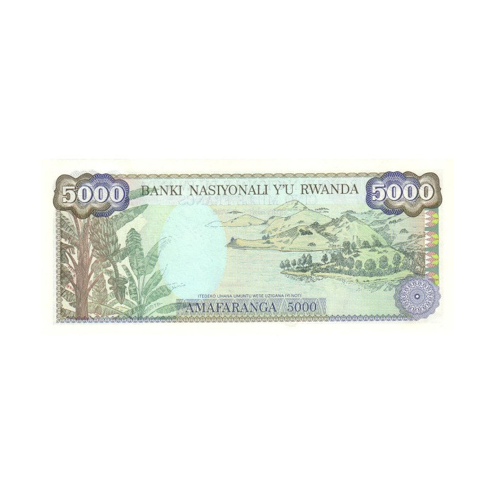 Rwanda 5000 Francs 1988 P-22