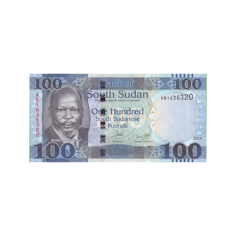 Sydsudan 100 Pounds 2015 P-15a