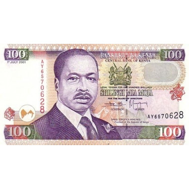 Kenya 100 Shillings 2001 P-37f