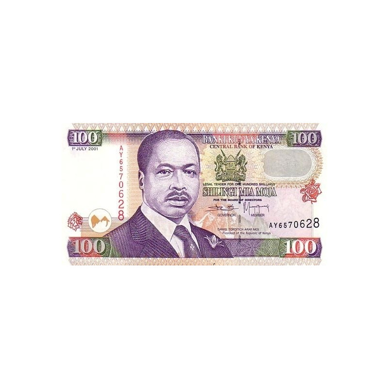 Kenya 100 Shillings 2001 P-37f