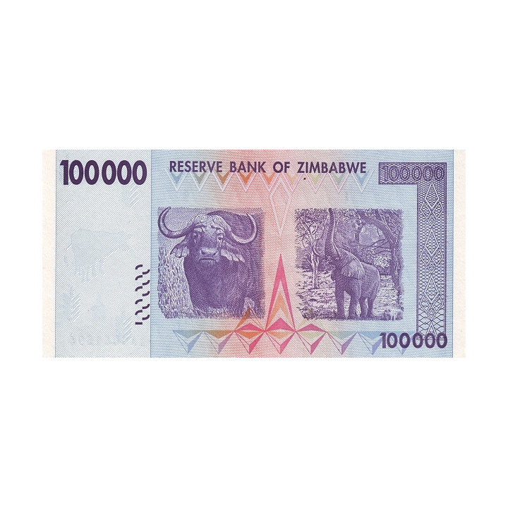 Zimbabwe 100 000 Dollars 2008 P-75