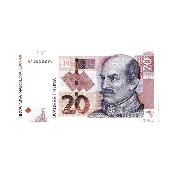 Kroatien 20 Kuna 2012 P-39b