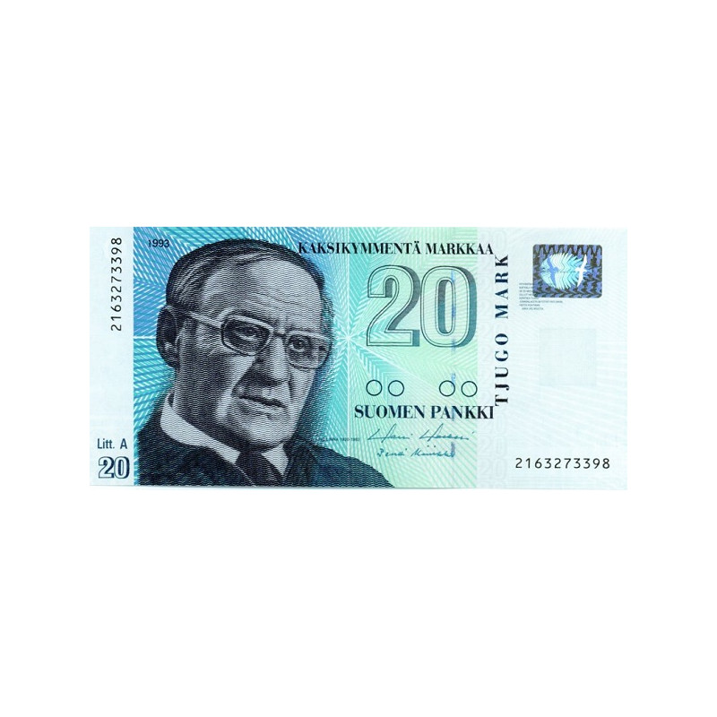 Finland 20 Markkaa 1993 P-123
