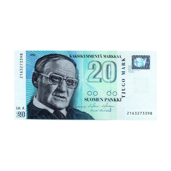Finland 20 Markkaa 1993 P-123