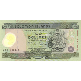 Solomon Islands 2 Dollars 2001 P-23
