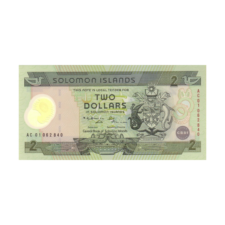 Salomonöarna 2 Dollars 2001 P-23