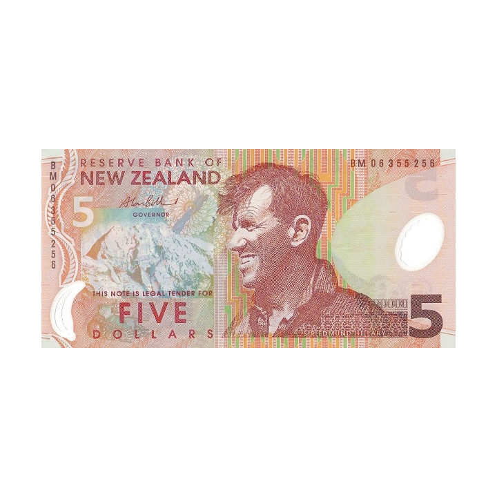 Nya Zeeland 5 Dollars 2006 P-185b