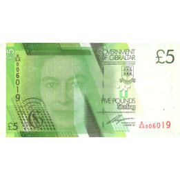 Gibraltar 5 Pounds 2011 P-35