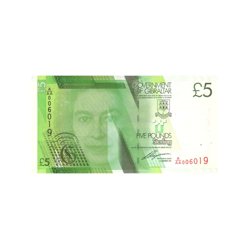 Gibraltar 5 Pounds 2011 P-35