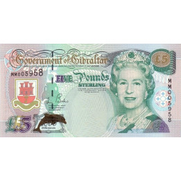 Gibraltar 5 Pounds 2000 P-29