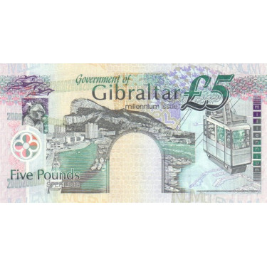 Gibraltar 5 Pounds 2000 P-29
