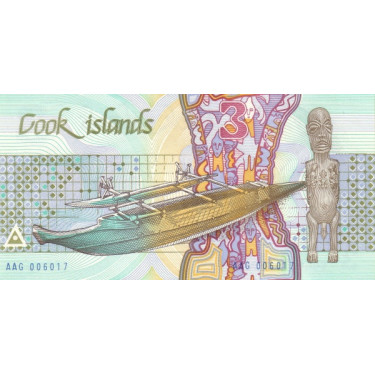 Cook Islands 3 Dollars ND 1987 P-3