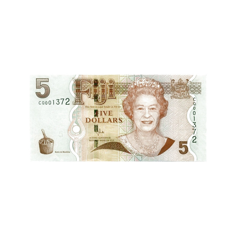 Fiji 5 Dollars ND 2011 P-110b