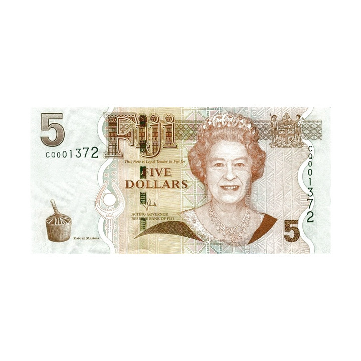 Fiji 5 Dollars ND 2011 P-110b